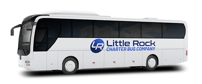 a plain white charter bus with a 